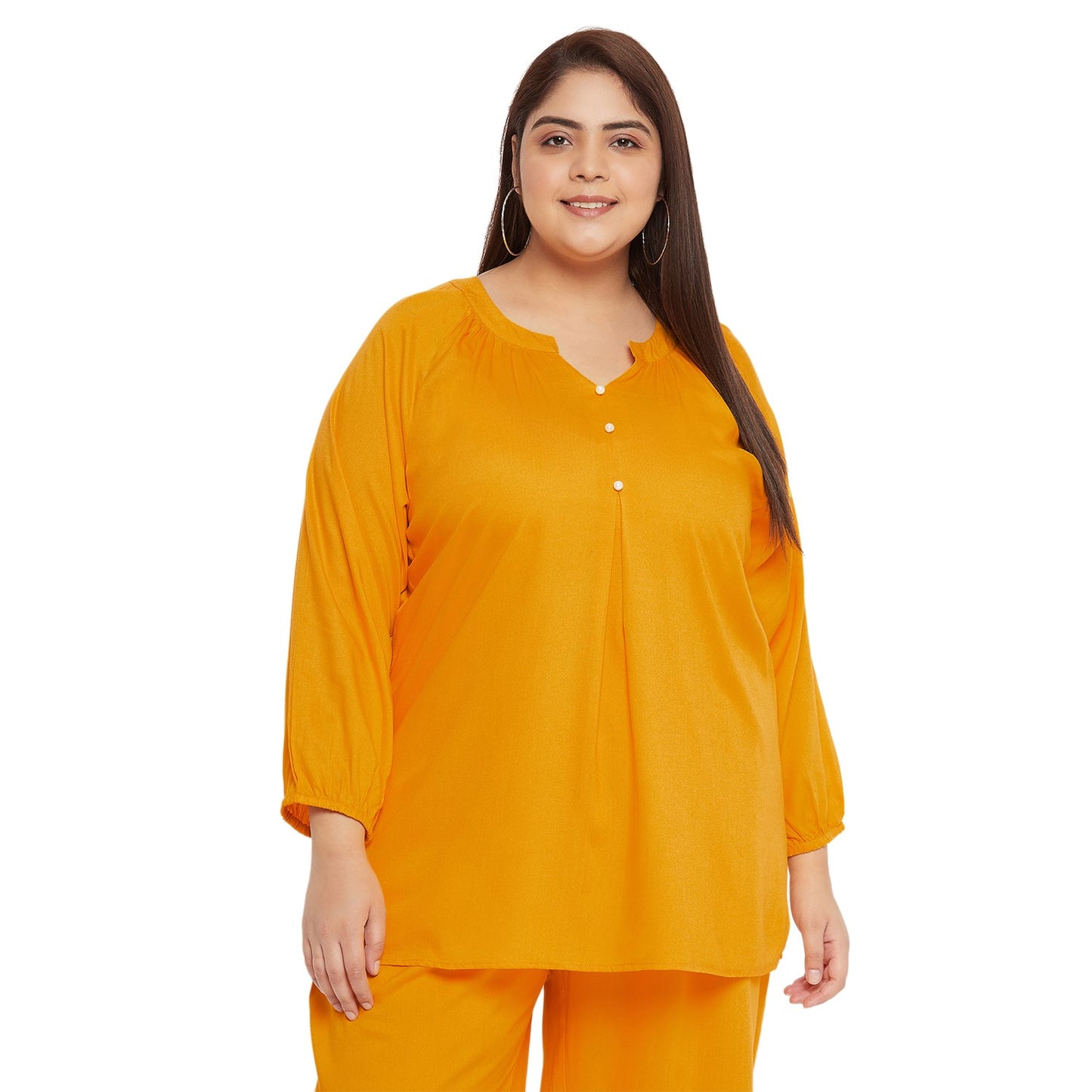 VINAAN SOLID YELLOW WITH PEARL TOP