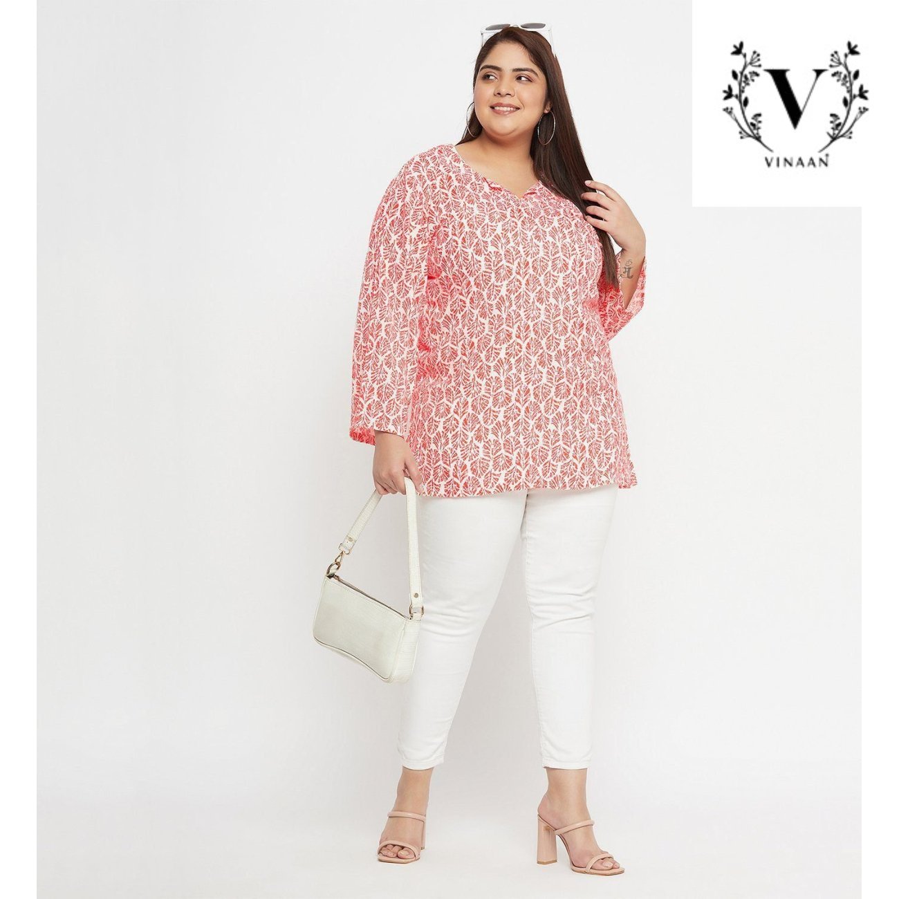 Tropical Peach Leaf Top - Image 3
