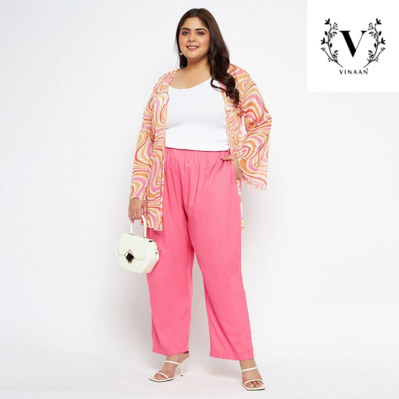 Flamingo Pink Palazzo - Image 2