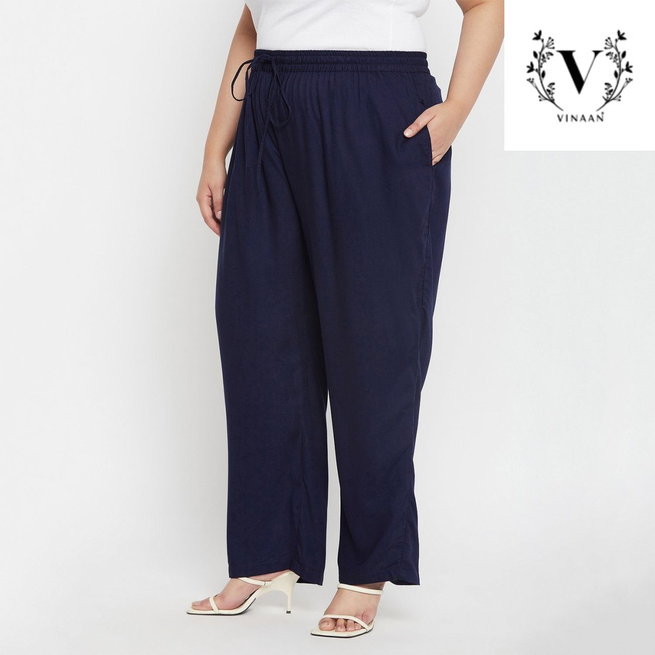 Navy Blue Palazzo - Image 4