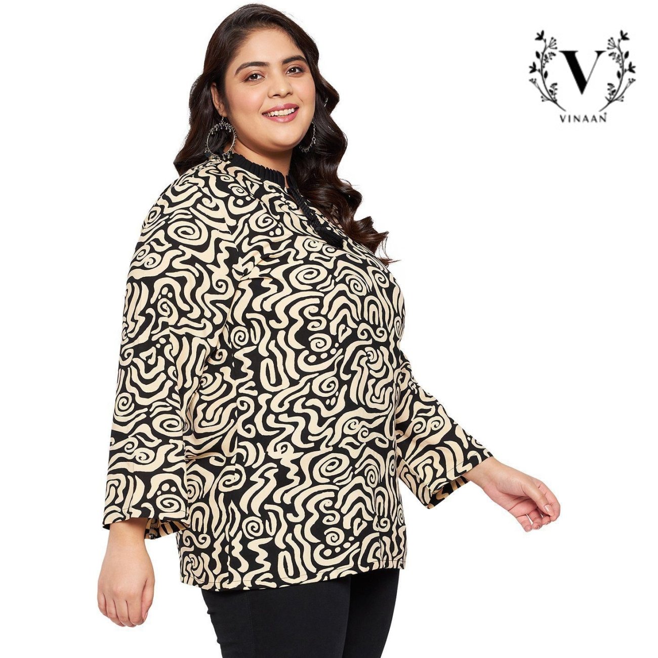 Abstract Printed Top - Image 5
