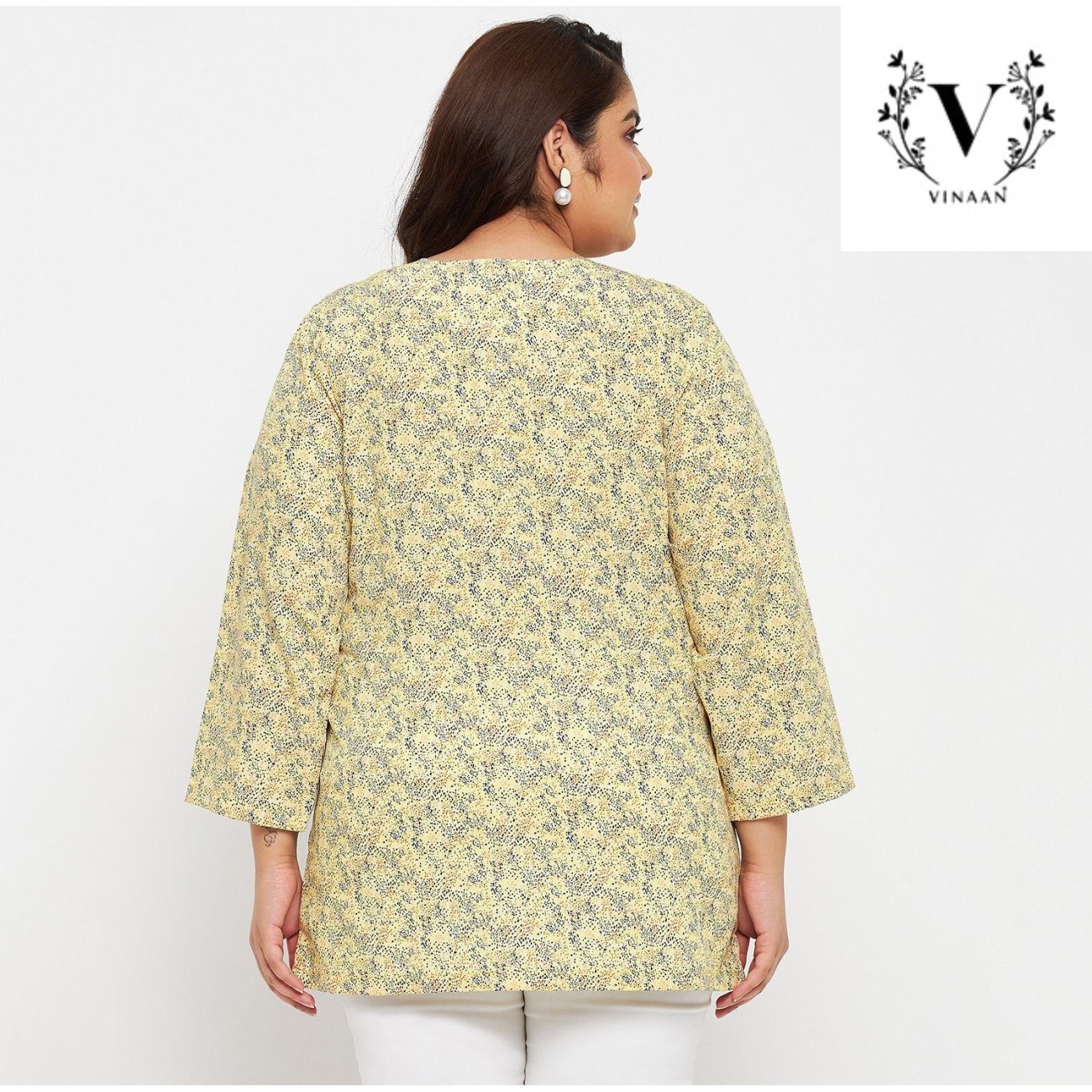 Yellow Spray Print Top - Image 6