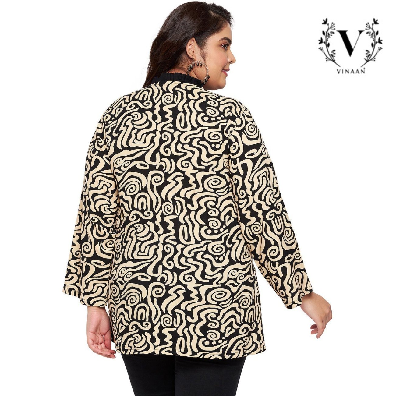 Abstract Printed Top - Image 6