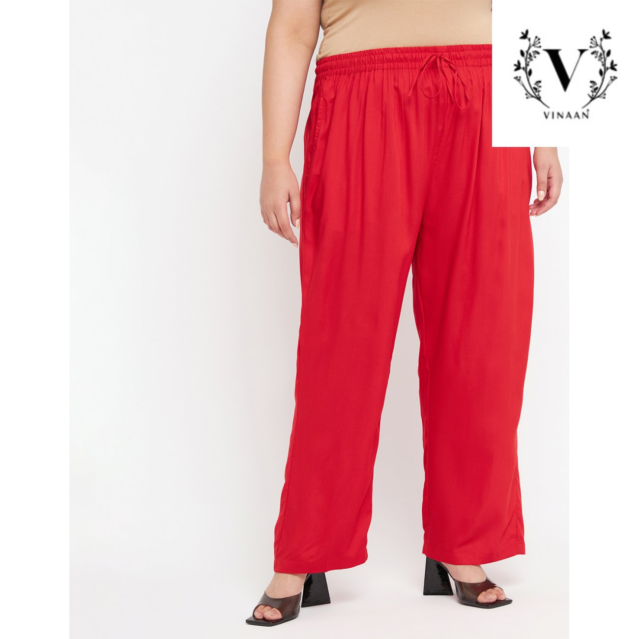 Cadmium Red Pleated Co-ord Set - Image 5