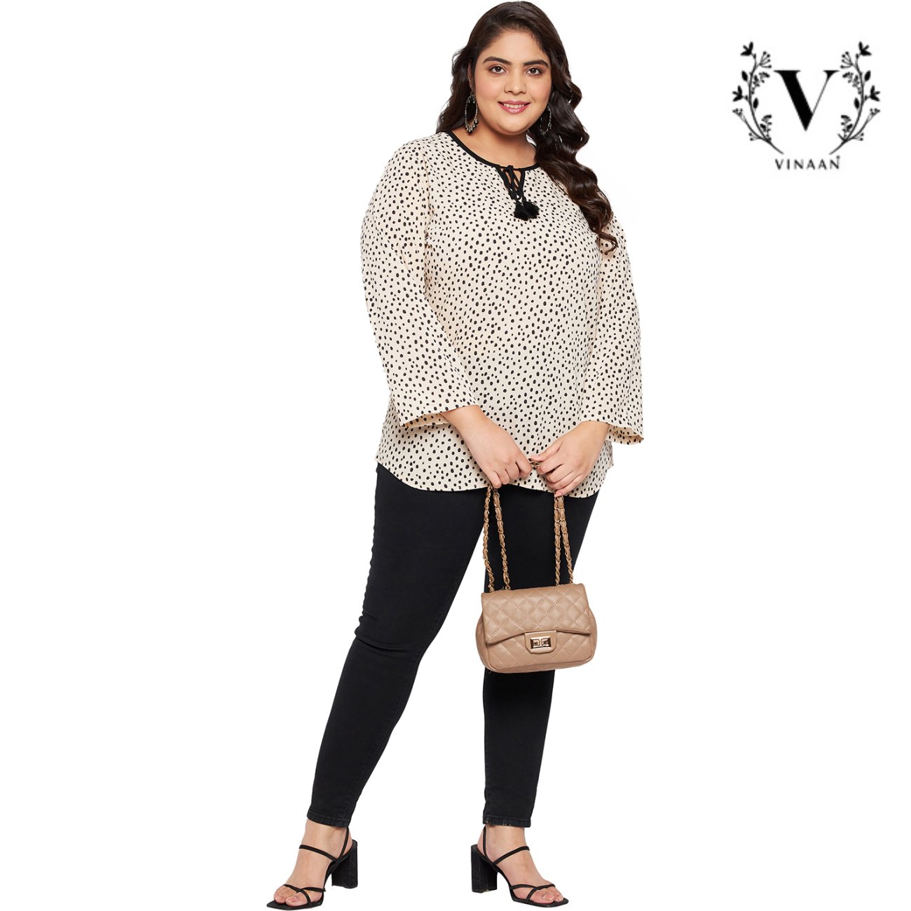 Ecru polka dot top - Image 6