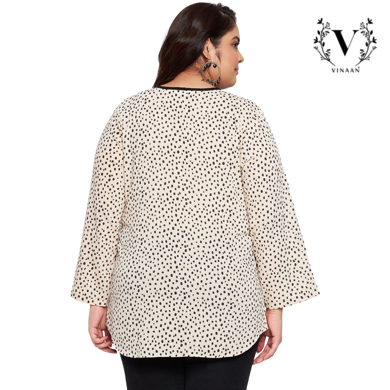 Ecru polka dot top - Image 4